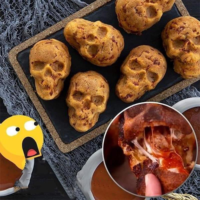 3D skull cake pan