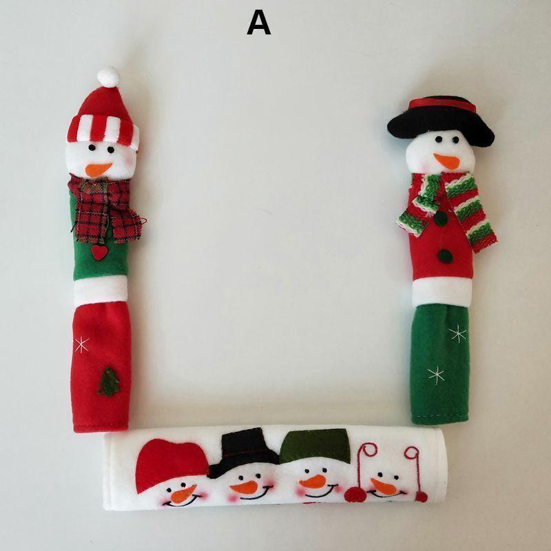 Christmas Fridge Handle Cover Door Handle Decorations