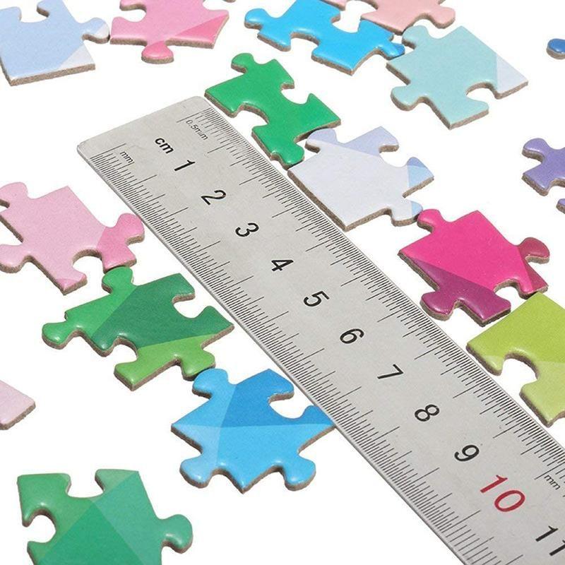 Gradient Colorful Rainbow Round Puzzles