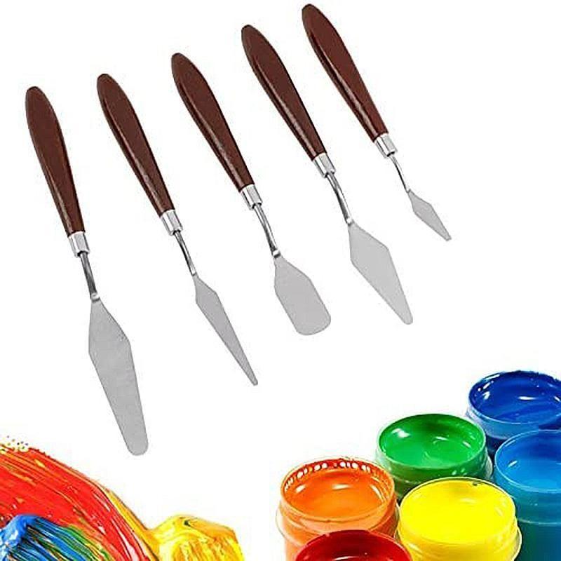 5Pcs Stainless Steel Baking Pastry Spatulas