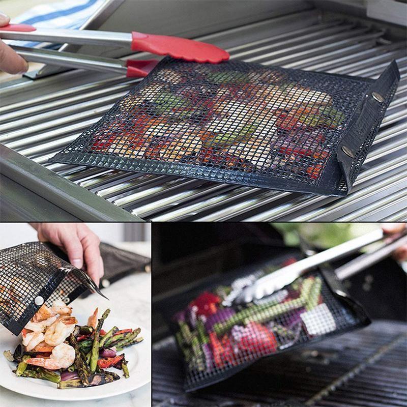 Reusable Mesh Non-stick Mesh BBQ Bags