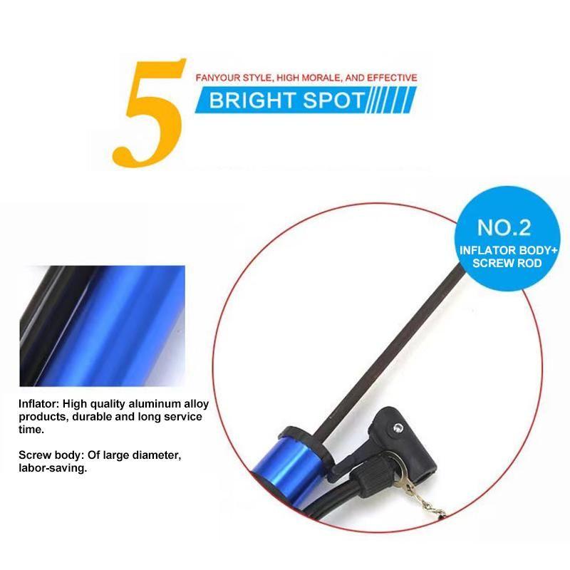 Portable High Pressure Air Pump Bike Pump