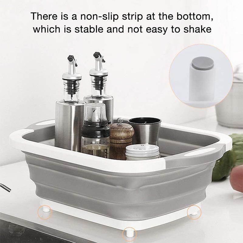 Multifunctional Cutting Board Foldable Sink Drain Basket