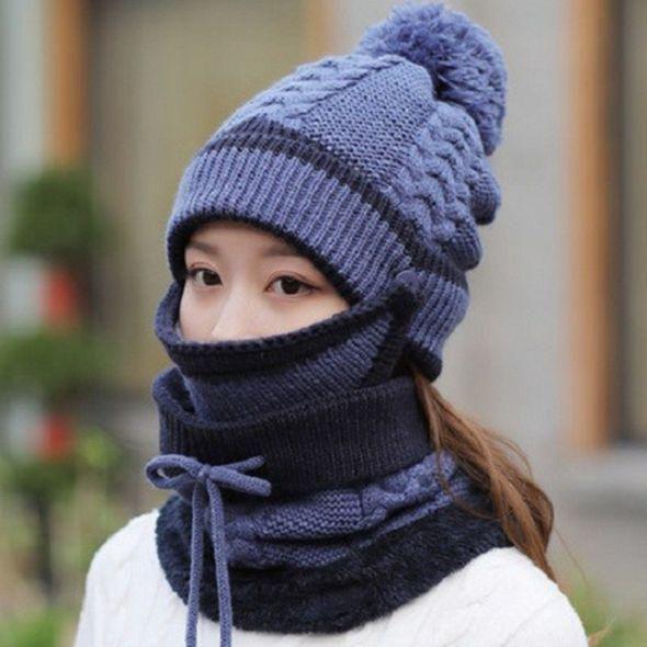 3PCS Women Winter Scarf Set