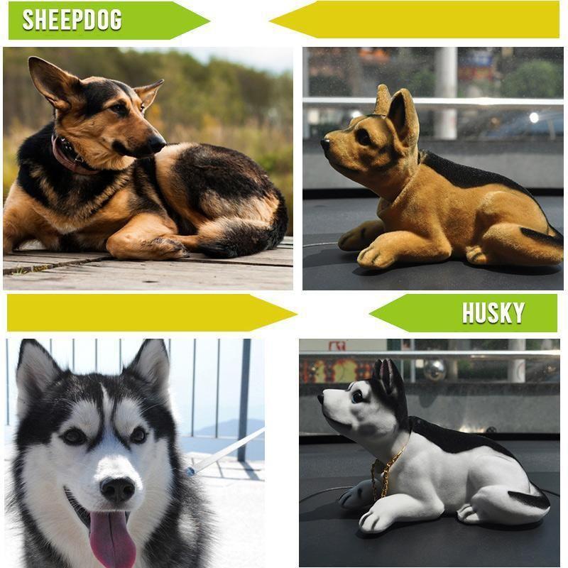 Car Ornaments Shaking His Head Dog