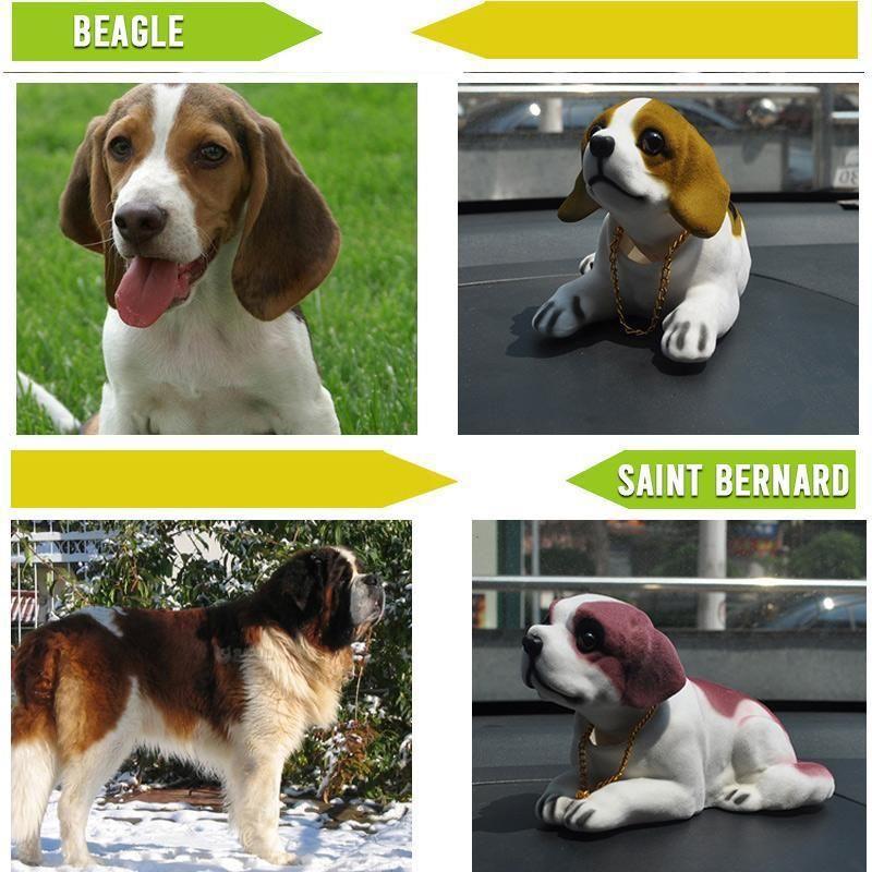 Car Ornaments Shaking His Head Dog