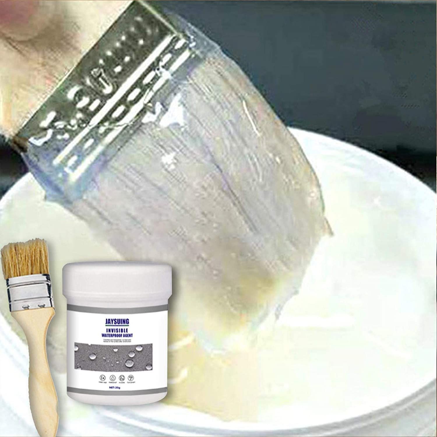 TRANSPARENT WATERPROOF COATING AGENT