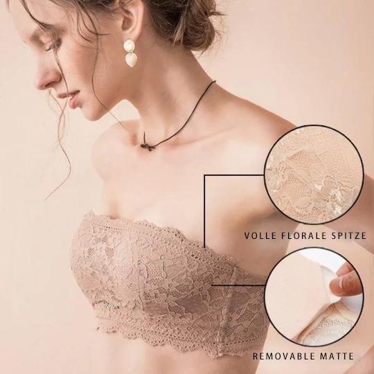The most comfortable strapless lace bra