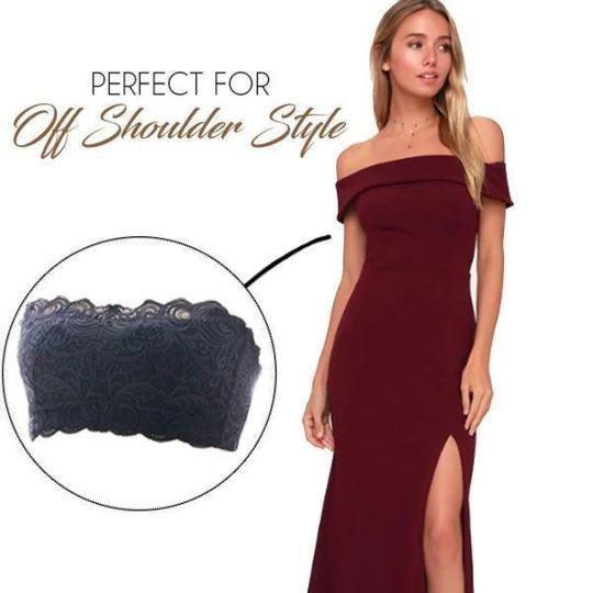 The most comfortable strapless lace bra