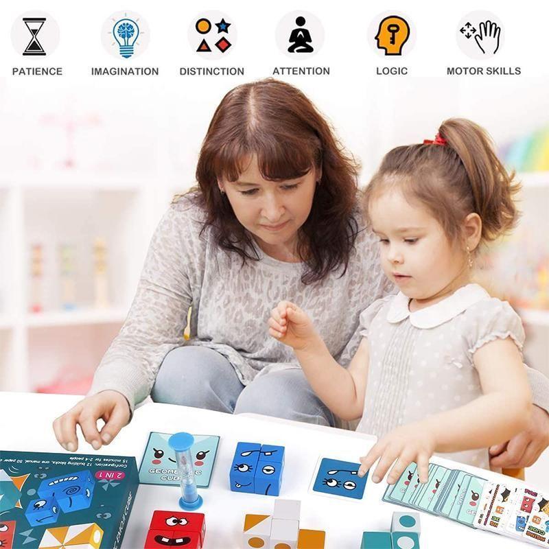 Puzzle Building Cubes