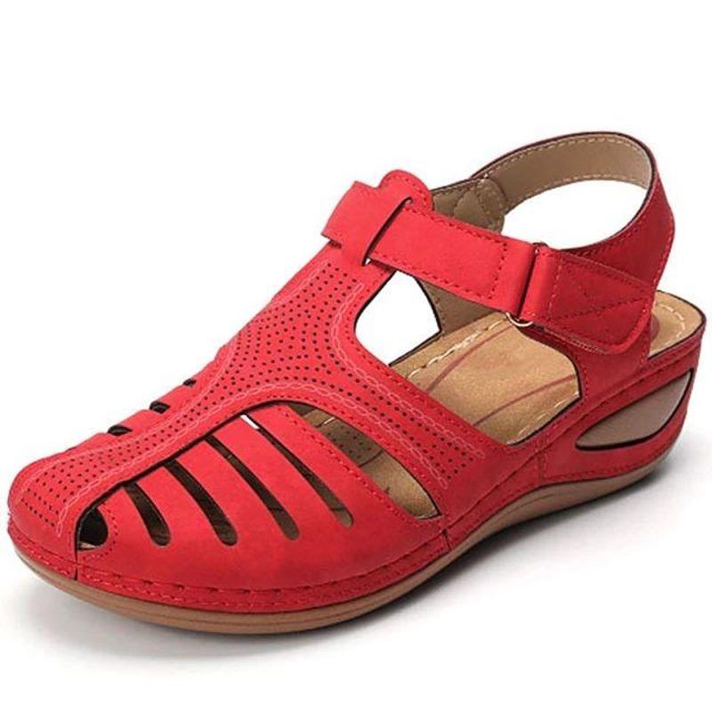 Summer leather sandals