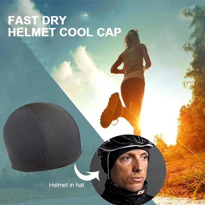 Motocross helmet, cooling cap in the helmet