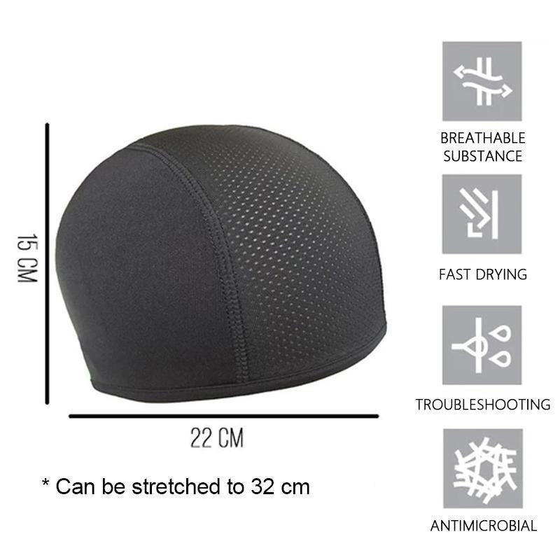 Motocross helmet, cooling cap in the helmet