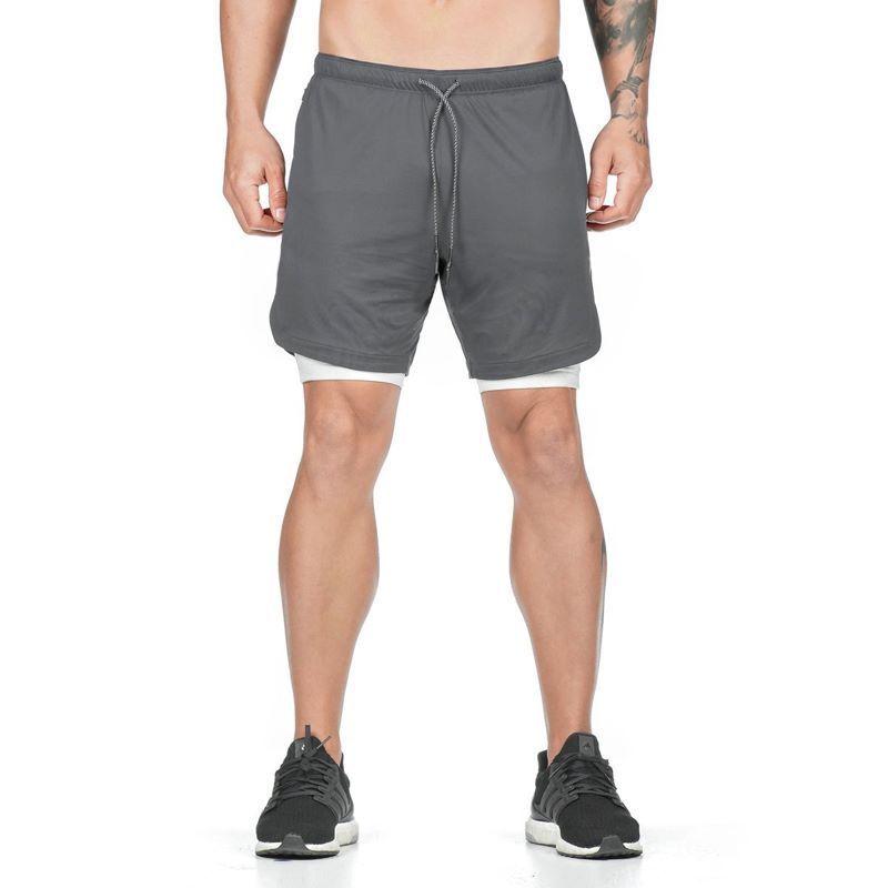 2-in-1 Double-layer Fitness Quick-drying Pants