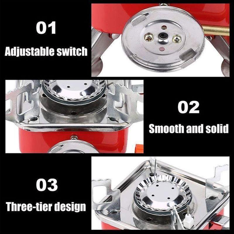 Windproof foldable stove burner