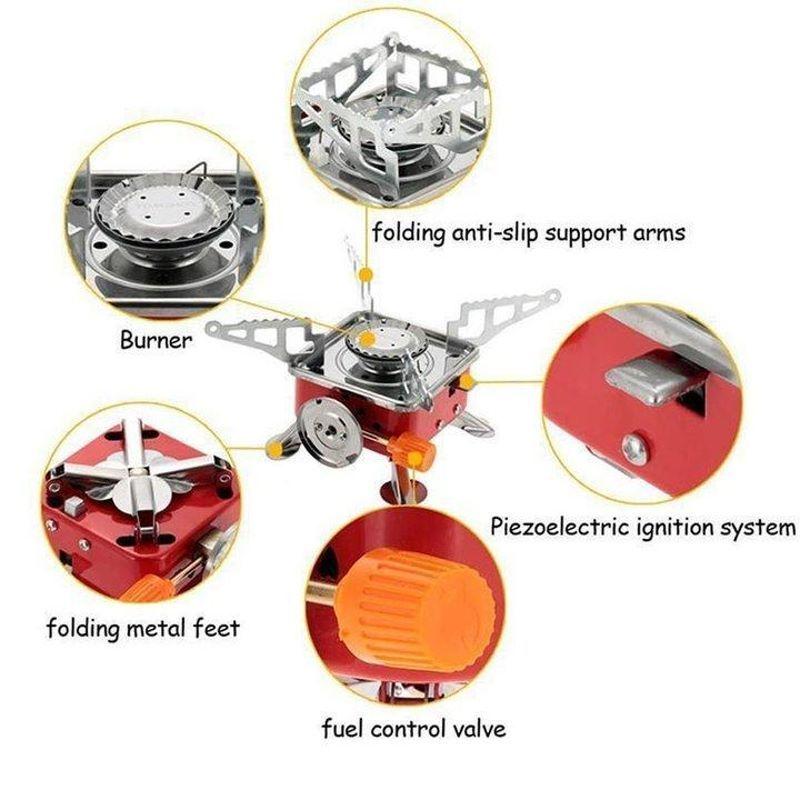 Windproof foldable stove burner
