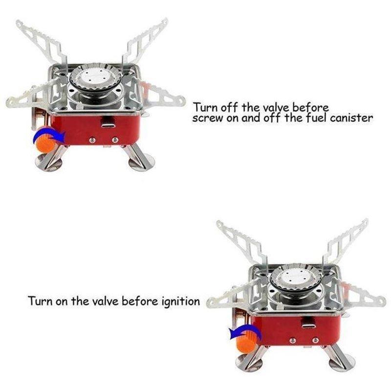 Windproof foldable stove burner