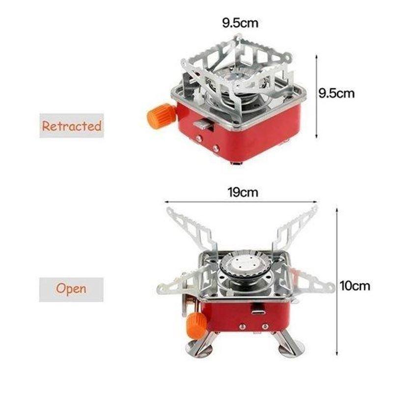 Windproof foldable stove burner