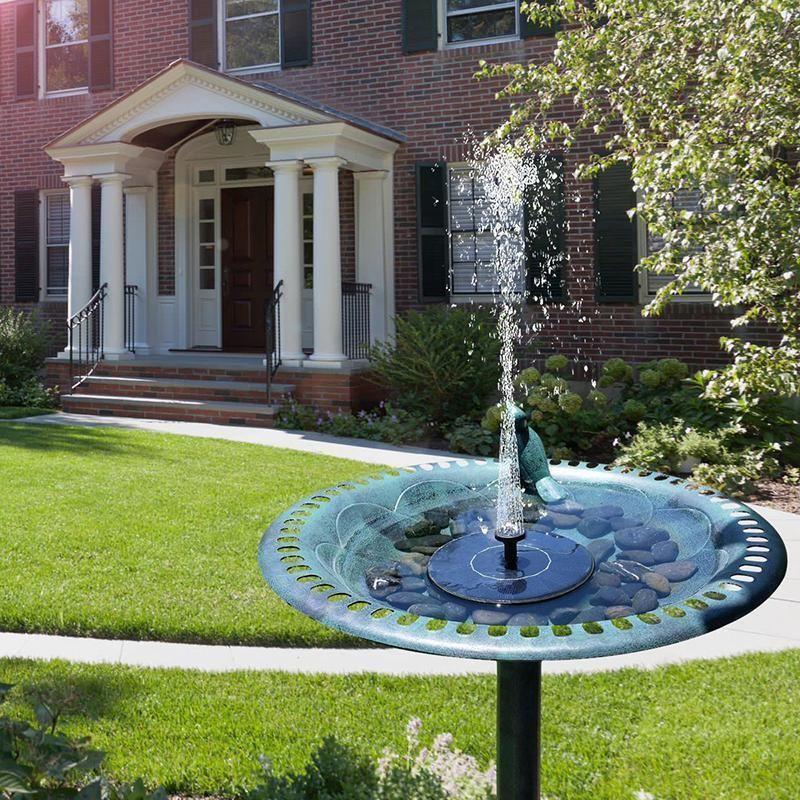 Solar floating fountain water pump