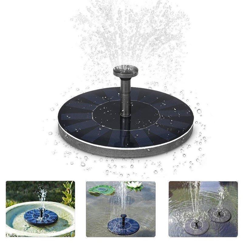 Solar floating fountain water pump