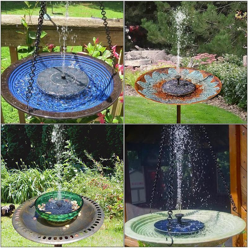 Solar floating fountain water pump