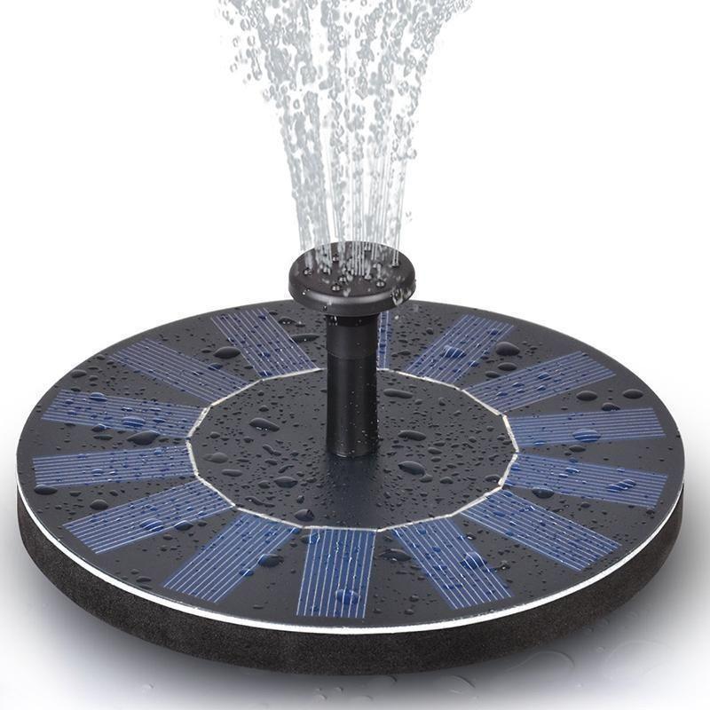 Solar floating fountain water pump
