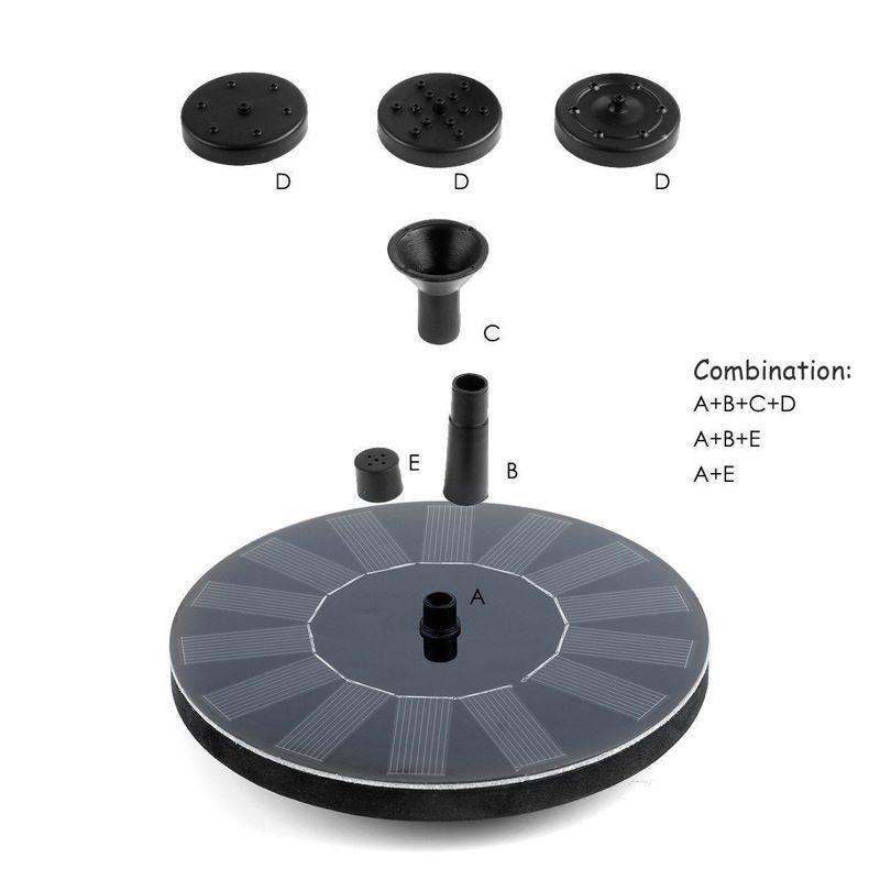 Solar floating fountain water pump