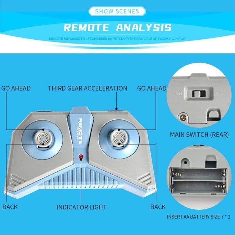 Rechargeable Remote Controlled Flying Shark Fish Water Game Toy