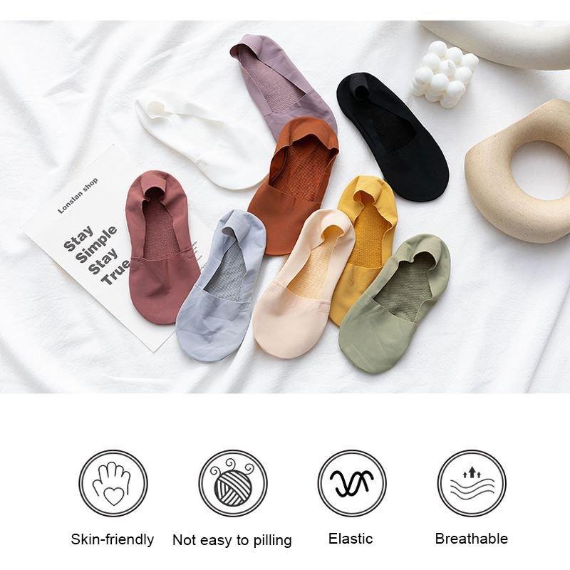 Free Cut Non Slip Ice Silk Socks
