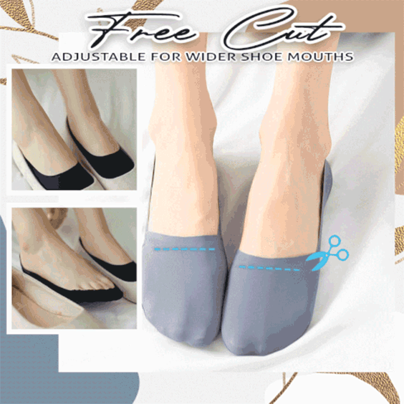 Free Cut Non Slip Ice Silk Socks
