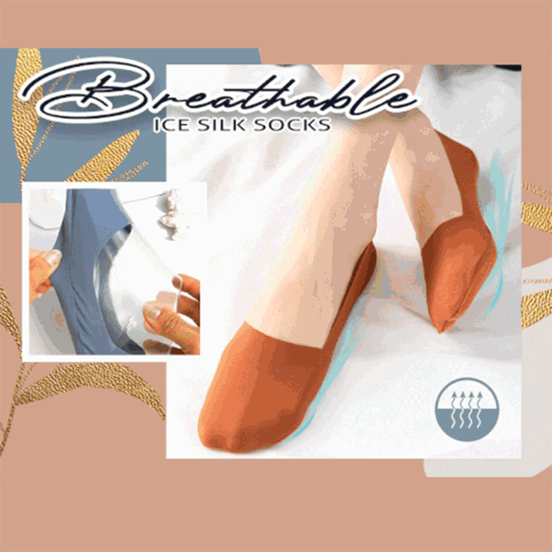 Free Cut Non Slip Ice Silk Socks