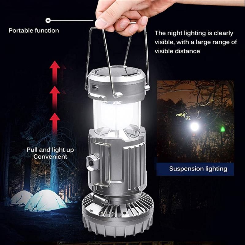 Portable Outdoor LED Camping Lantern With Fan