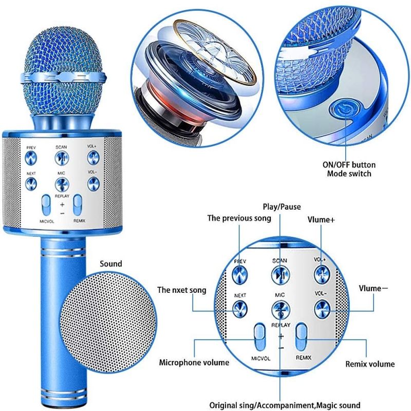 WIRELESS BLUETOOTH KARAOKE MICROPHONE