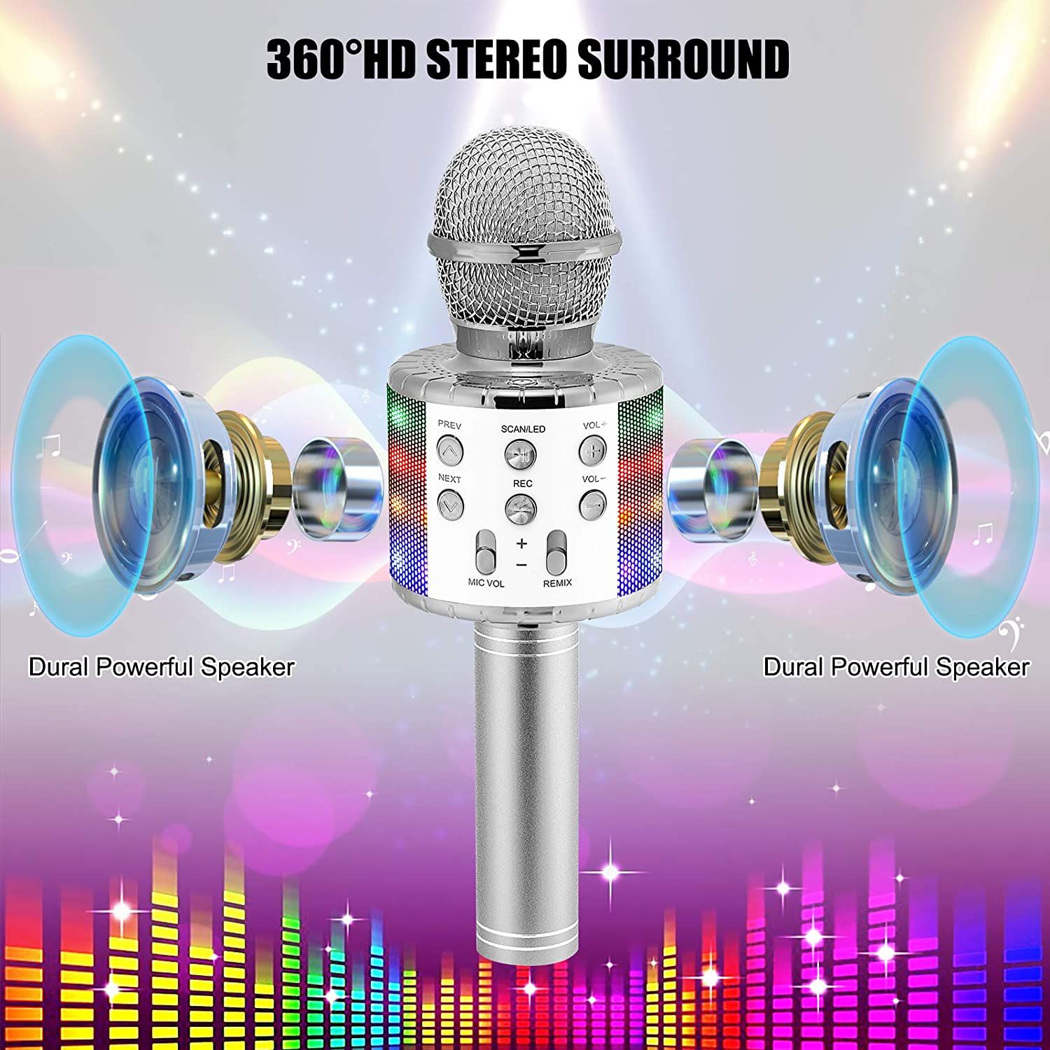 WIRELESS BLUETOOTH KARAOKE MICROPHONE