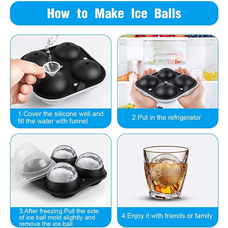 Spherical ice mould