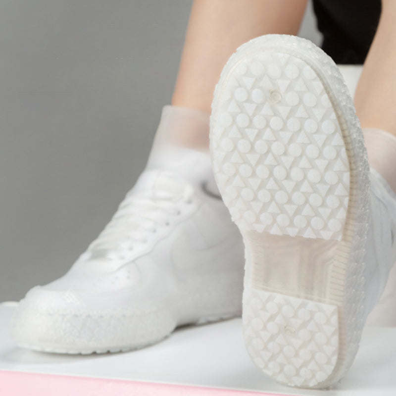 Rainy day non-slip mid-tube shoe cover
