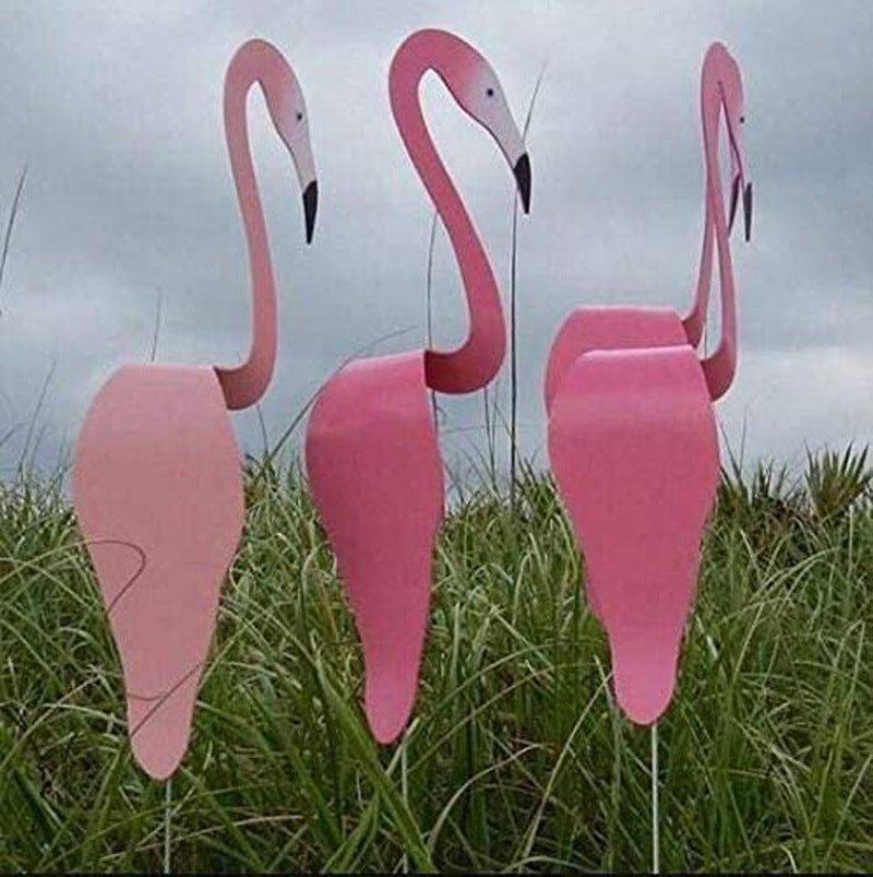 Flamingo Garden Art