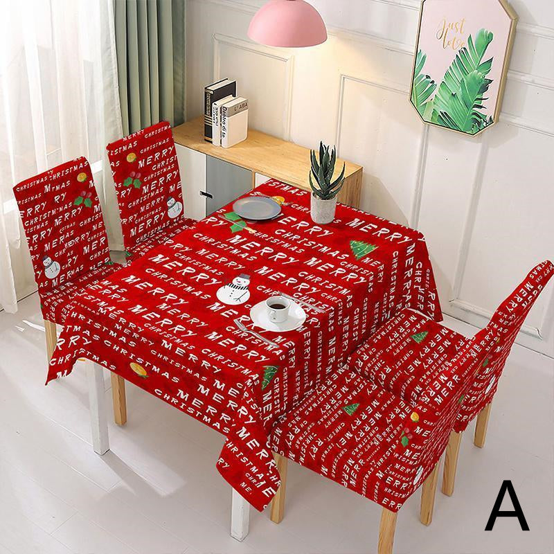 CHRISTMAS DECORATION FOR CHAIR COVER AND TABLECLOTH
