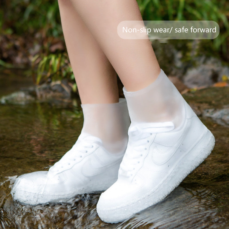 Rainy day non-slip mid-tube shoe cover