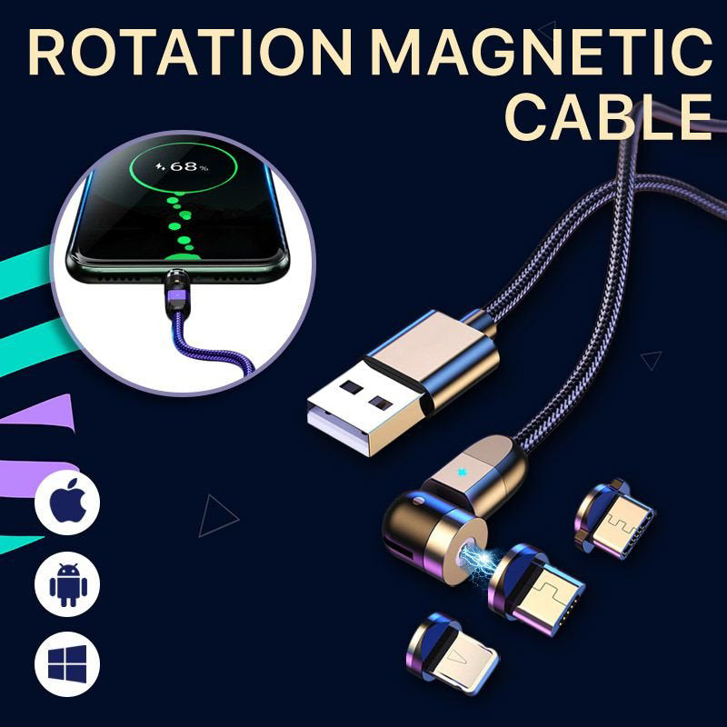 Voltar 3-in-1 Universal Magnetic Compatible 360° Rotating Free Charging Cable