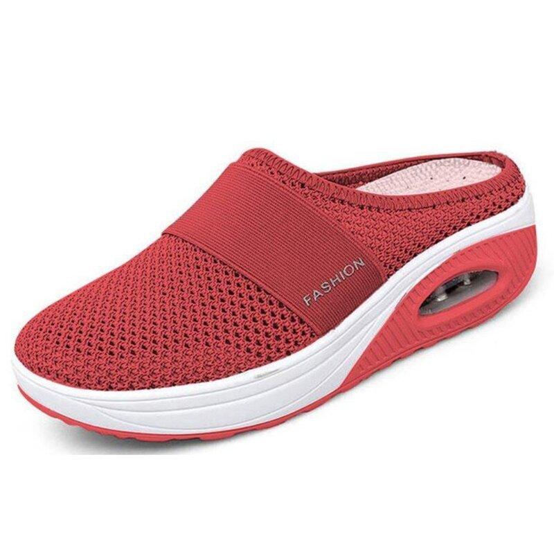 Air-cushioned slip-on hiking shoes