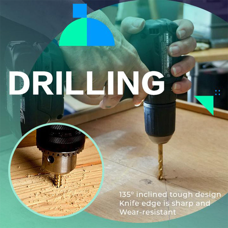 Titanium High Speed Drill Bit Set(6 PCS)