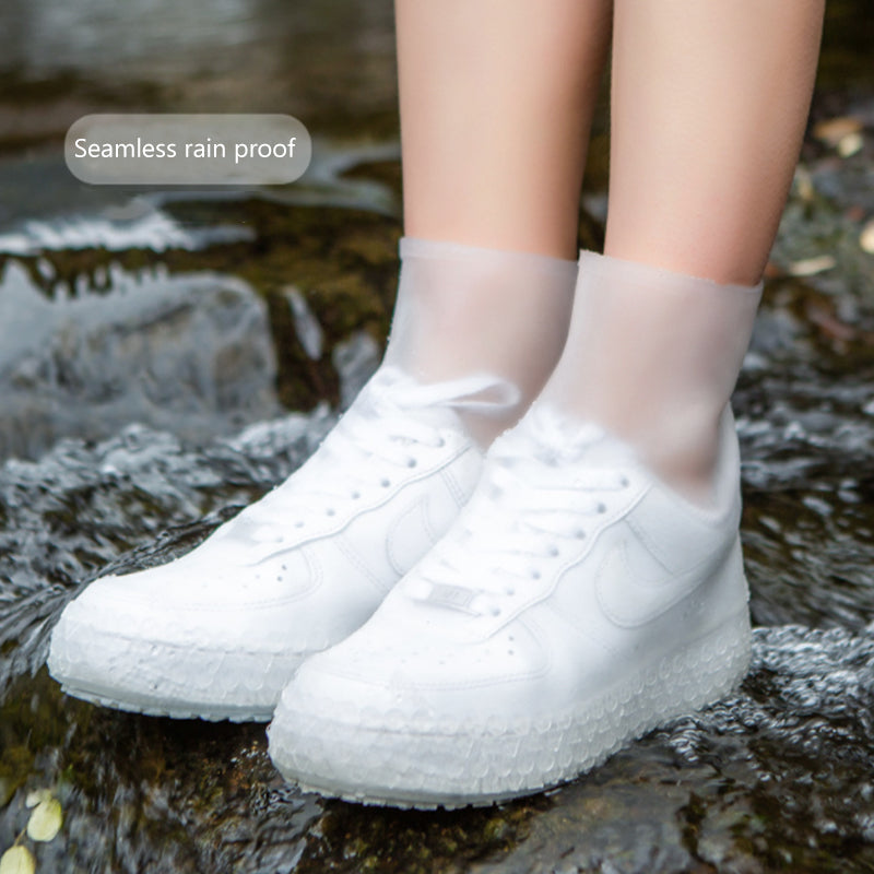 Rainy day non-slip mid-tube shoe cover