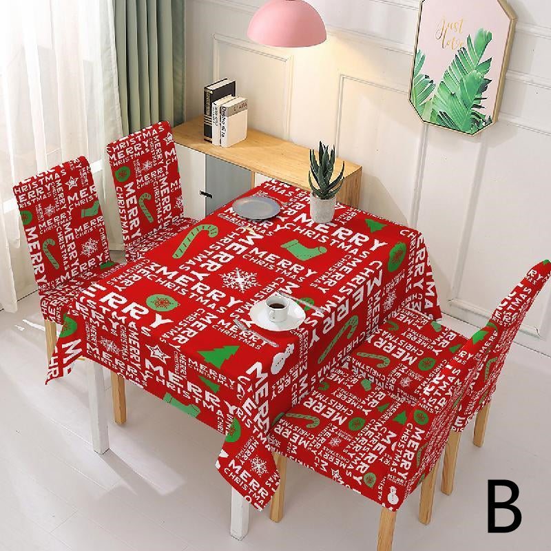 CHRISTMAS DECORATION FOR CHAIR COVER AND TABLECLOTH