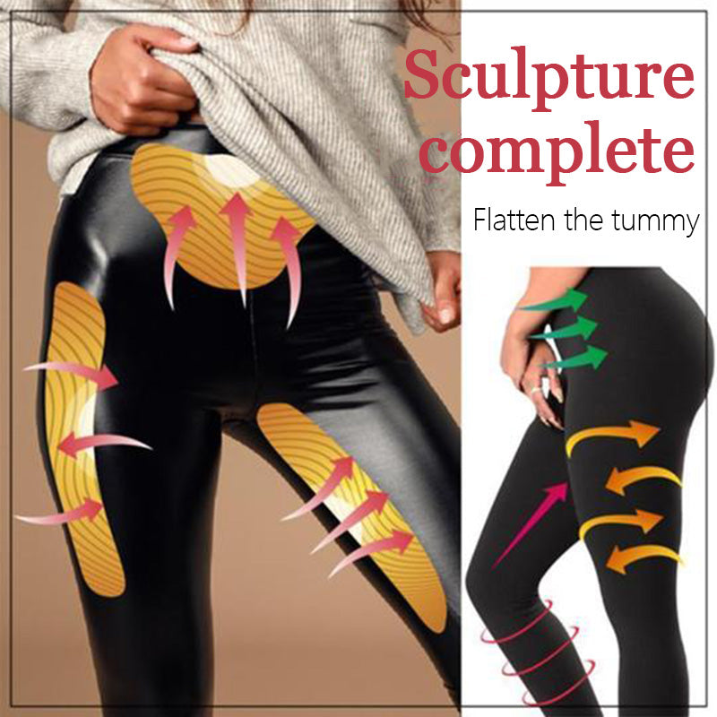 Stretch Faux Leather Legging