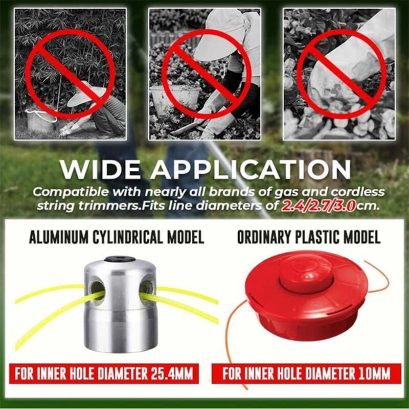 Grass trimmer head aluminum