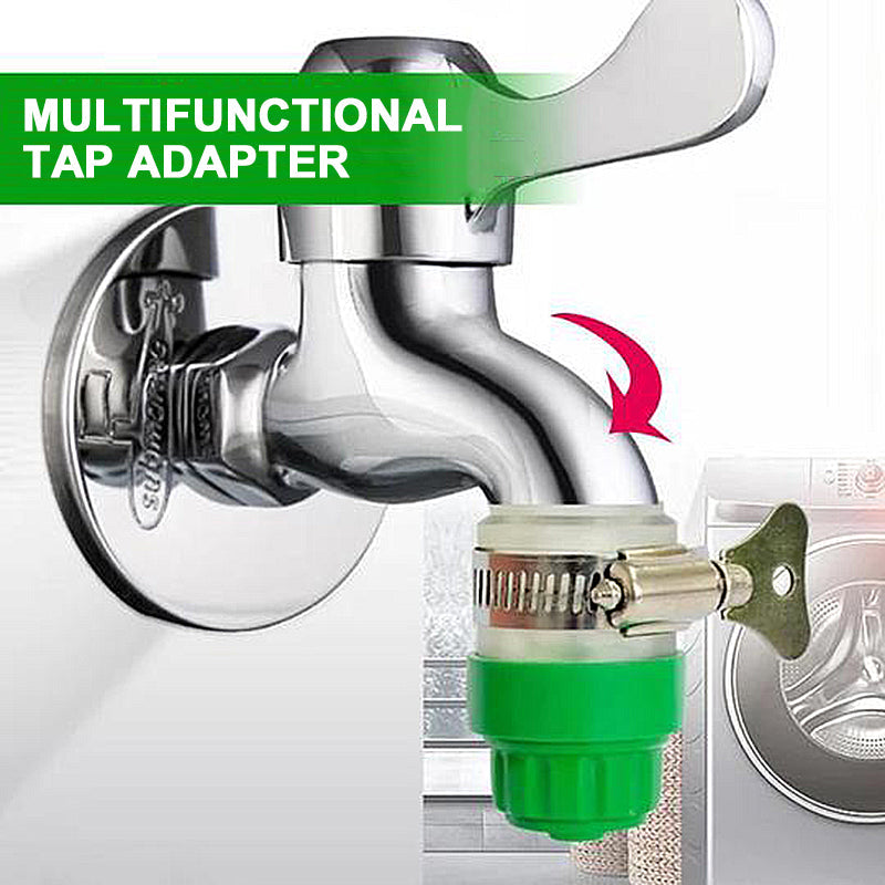 Multifunctional faucet connection adapter