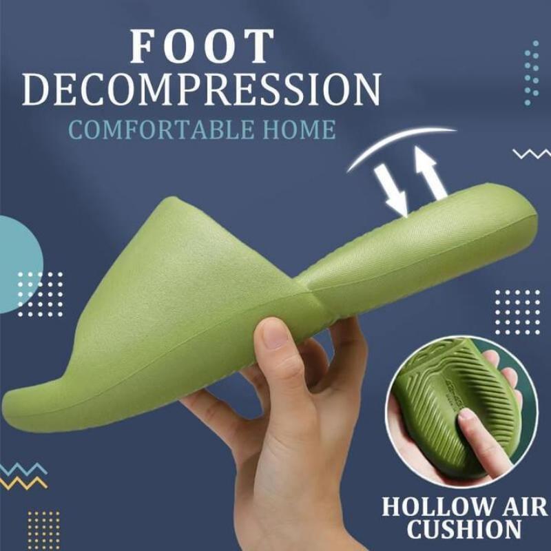 Non-slip wear-resistant thick-soled super soft slippers