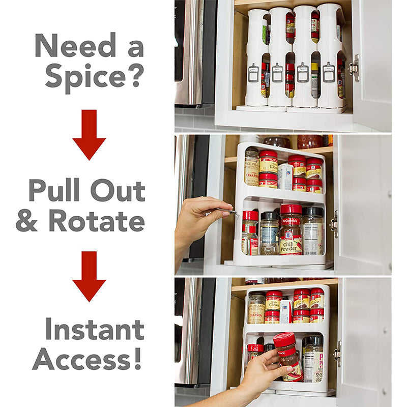 Food or spice storage shelf (white)
