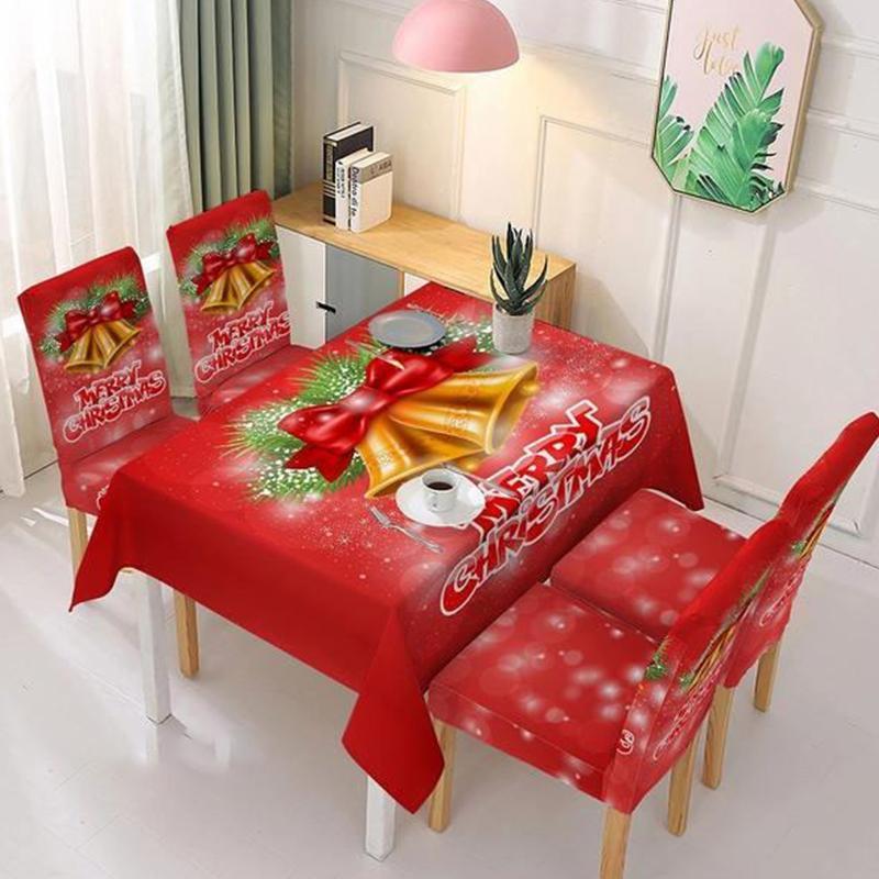 CHRISTMAS DECORATION FOR CHAIR COVER AND TABLECLOTH
